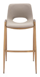 Desi Barstool (Set of 2) Beige & Gold