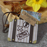 Vintage Suitcase Luggage Tag Wedding Favor