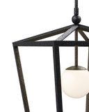 Denison Medium Black Outdoor Lantern