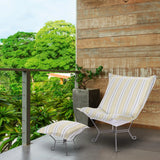 Indoor/Outdoor Puff Chair Cover & Cushion Dune Moss