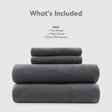 Jersey Knit All Season Sheet Set, Dark Grey