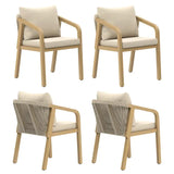 Acacia Wood Patio Dining Chairs