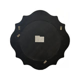 Ethan Round Scalloped Mirror Green