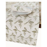 French Home Sugarbird Table Runner - Sage