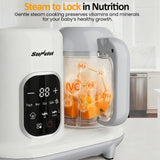 Baby Food Maker, All-in-One Baby Food Processor, White