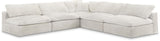 Cozy - 5 Piece Modular Corner Armless Sectional
