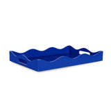 Spangle Scalloped Tray Blue