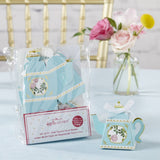 Blue Teapot Favor Box Set of 24 for Tea Parties