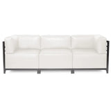 Axis Ottoman Avanti White Titanium Frame