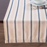 French Home Cream, Blue and Pink Table Runner