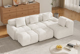 NEXO 135" 4-Seater Sofa with 2 Ottomans