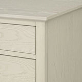 European Country Style Farmhouse 4-Drawer Dresser, Cream *