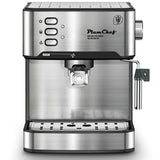 PlumChef Espresso Machine 20 Bar Professional Compact Homehold Coffee Espresso Maker,Low Noise and Fast Coffee Machine for Latte Cappuccino, with Milk Frother Steam Wand 54oz Water Tank