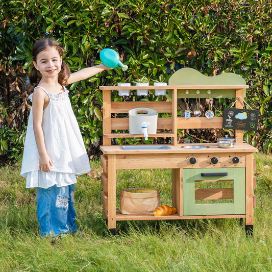 ROBUD Outdoor Mud Play Kitchen with Removable Sink