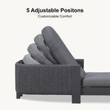 PURPLE LEAF Outdoor Chaise Lounge Chairs with Cushion Aluminum Poolside Sun Chair Adjustable Sunbathing Tanning Reclining