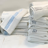 Cotton Triple Embroidered Bath Towels (Set of 2)