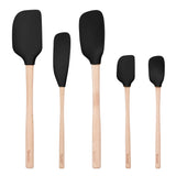 Flex-Core® Silicone and Wood Spatulas - Set of 5