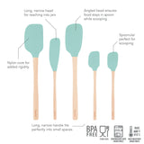 Flex-Core® Silicone and Wood Spatulas - Set of 5