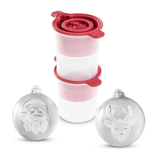 Santa and Reindeer Ornament Ice Molds - Set of 2