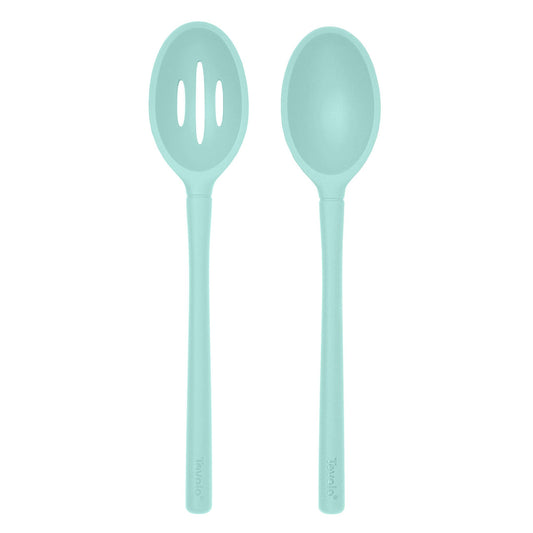 Flex-Core® Silicone Slotted Deep Spoon + Solid Deep Spoon