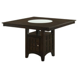 Gabriel Square Counter Height Dining Table with Storage Cappuccino
