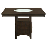 Gabriel Square Counter Height Dining Table with Storage Cappuccino