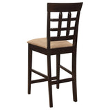 Gabriel 7-Piece Upholstered-Back Counter Height Dining Set Cappuccino