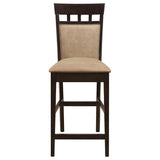 Gabriel 9-Piece Upholstered-Back Counter Height Dining Set Cappuccino