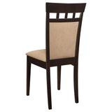 Gabriel 5-Piece Upholstered-Back Oval Extension Dining Set – Cappuccino