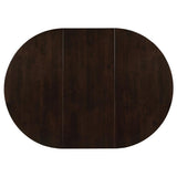 Gabriel Oval Extension Dining Table with Removable Leaf Cappuccino