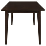 Gabriel 5-Piece Upholstered-Back Rectangular Dining Set Cappuccino