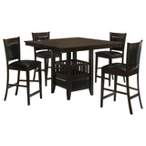 Jaden 5-Piece Square Counter Height Dining Set Espresso