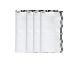 Black Cotton Napkins - Embroidery