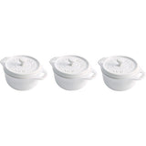STAUB Ceramic 3-pc Mini Round Cocotte Set