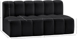 Arc Vegan Leather Modular Sofa - Luxurious Design with Deep Channel Tufting for Chic Interiors