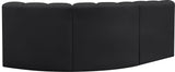Arc Vegan Leather Modular Sofa - Modern Elegance with Deep Channel Tufting for Versatile Living Spaces
