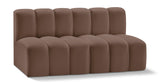 Arc Vegan Leather Modular Sofa - Luxurious Design with Deep Channel Tufting for Chic Interiors