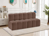 Arc Vegan Leather Modular Sofa - Luxurious Design with Deep Channel Tufting for Chic Interiors