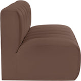Arc Vegan Leather Modular Sofa - Luxurious Design with Deep Channel Tufting for Chic Interiors