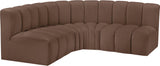 Arc Vegan Leather Modular Sofa - Elevate Your Space with Luxurious Design and Versatile Comfort