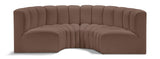 Arc Vegan Leather Modular Sofa - Elevate Your Space with Luxurious Design and Versatile Style Options