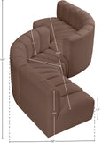 Arc Vegan Leather Modular Sofa - Elegant Design with Deep Channel Tufting for Modern Living Spaces