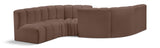 Arc Vegan Leather Modular Sofa - Elegant Design with Deep Channel Tufting for Modern Living Spaces