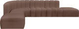 Arc Vegan Leather Modular Sofa – A Stylish, Versatile Statement Piece for Modern Living Spaces