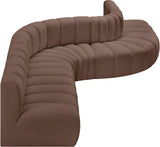 Arc Vegan Leather Modular Sofa - Elevate Your Space with Timeless Luxury and Versatile Comfort Today!