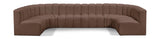 Arc Vegan Leather Modular Sofa - Elevate Your Space with Timeless Luxury and Versatile Design