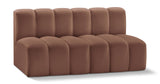 Arc Vegan Leather Modular Sofa - Luxurious Design with Deep Channel Tufting for Chic Interiors