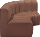 Arc Vegan Leather Modular Sofa - Modern Elegance with Deep Channel Tufting for Versatile Living Spaces