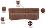 Arc Vegan Leather Modular Sofa - Elevate Your Space with Contemporary Luxury and Versatile Design