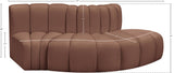 Arc Vegan Leather Modular Sofa - Elevate Your Space with Luxurious Comfort and Stylish Versatility